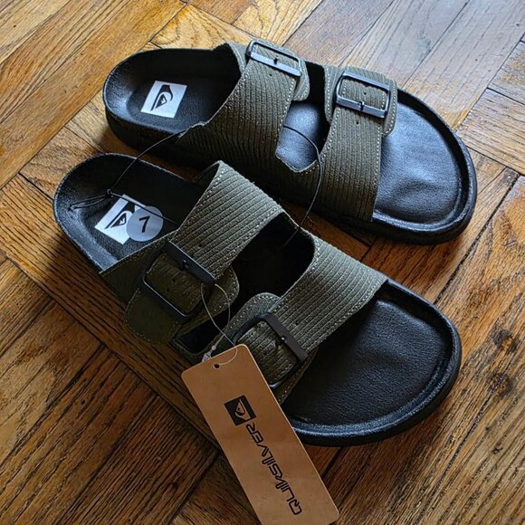 Quicksilver Men’s Flip Flop Trekking Sandal Green Size 7 - Picture 5 of 6